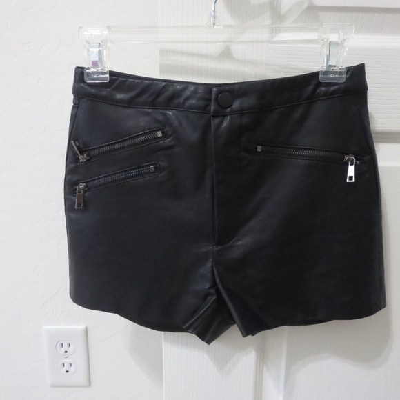 Forever 21 Pants - Forever 21 Faux Leather High Rise Shorts XS